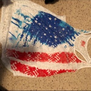 American flag tank top